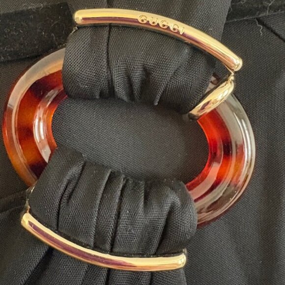 Gucci Asymmetrical Tortoise Shell Accent Top, Size M - Picture 7 of 7